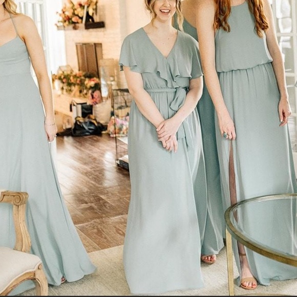 Show Me Your MuMu Dresses & Skirts - Show Me Your MuMu Silver Sage Bridesmaid Dress